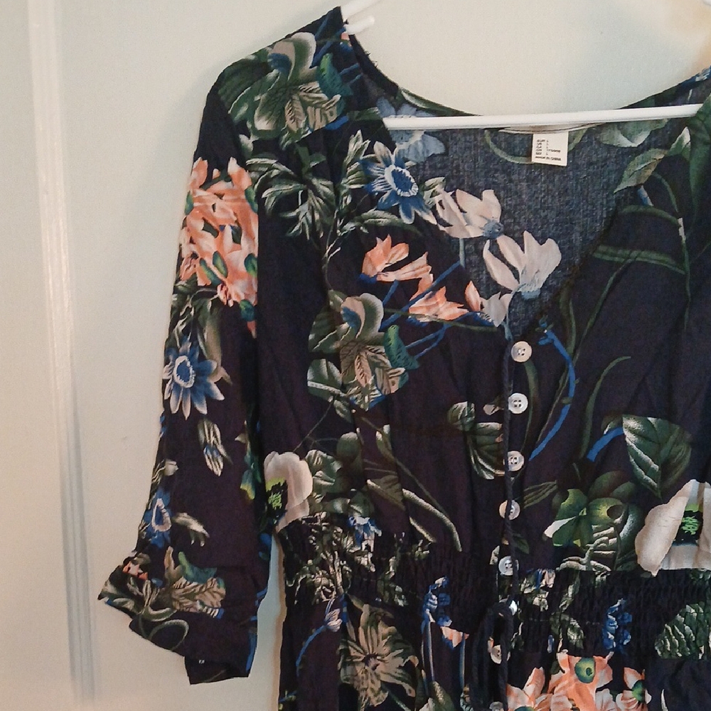 H&M Floral Bell Sleeve Maxi Sundress - Picture 6 of 12